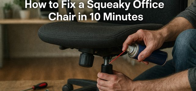 How to Fix a Squeaky Office Chair in 10 Minutes